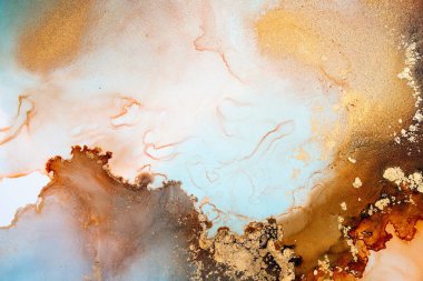 Soyut arkaplan için özgün tablodaki mermer mürekkep soyut sanat. Boyama, ombre alkol mürekkebinin pürüzsüz mermer arkaplan desenini yaratmak için yüksek kaliteli kağıt dokusuna boyanmış. .