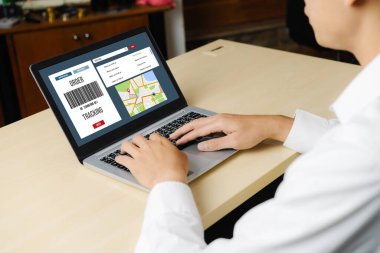 Ürün nakliyesi ve teslimatı için e-ticaret ve mod çevrimiçi iş izleme sistemi