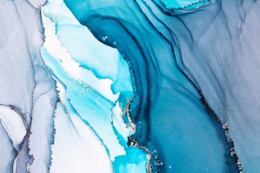 Marble ink abstract art from meticulous original painting abstract background . Painting was painted on high quality paper texture to create smooth marble background pattern of ombre alcohol ink .