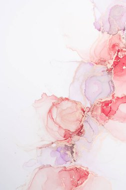 Marble ink abstract art from meticulous original painting abstract background . Painting was painted on high quality paper texture to create smooth marble background pattern of ombre alcohol ink .