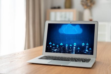 Mod uzak çalışma ve kişisel veri depolama için bulut hesaplama yazılımı