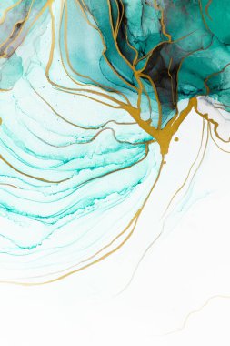 Marble ink abstract art from meticulous original painting abstract background . Painting was painted on high quality paper texture to create smooth marble background pattern of ombre alcohol ink .