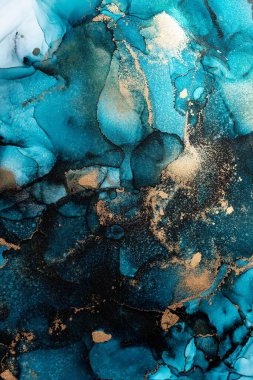 Soyut arkaplan için özgün tablodaki mermer mürekkep soyut sanat. Resim, Kintsuki mürekkep sanatının düz mermer arkaplan desenini yaratmak için yüksek kaliteli kağıt dokusuna boyanmış. .