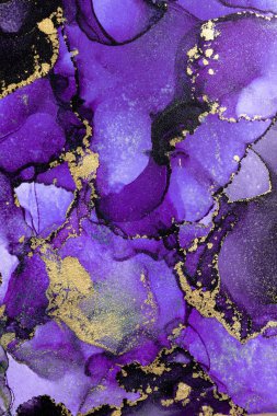 Soyut arkaplan için özgün tablodaki mermer mürekkep soyut sanat. Resim, Kintsuki mürekkep sanatının düz mermer arkaplan desenini yaratmak için yüksek kaliteli kağıt dokusuna boyanmış. .