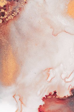 Enfes orjinal resmin mermer mürekkep sanatının soyut arkaplanını yakmak. Boyama, ombre alkol mürekkebinin pürüzsüz mermer arkaplan desenini yaratmak için yüksek kaliteli kağıt dokusuna boyanmış. .