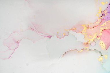 Mermer mürekkep soyut sanatının orijinal resmi. Örnek bir orjinal tablodan yüksek çözünürlüklü fotoğraf. Karargah kağıt dokusuna pürüzsüz mermer desen oluşturmak için soyut resim yapıldı.