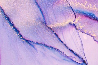 Mermer mürekkep soyut sanatının orijinal resmi. Örnek bir orjinal tablodan yüksek çözünürlüklü fotoğraf. Karargah kağıt dokusuna pürüzsüz mermer desen oluşturmak için soyut resim yapıldı.