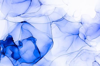 Soyut arkaplan için özgün tablodaki mermer mürekkep soyut sanat. Boyama, ombre alkol mürekkebinin pürüzsüz mermer arkaplan desenini yaratmak için yüksek kaliteli kağıt dokusuna boyanmış. .