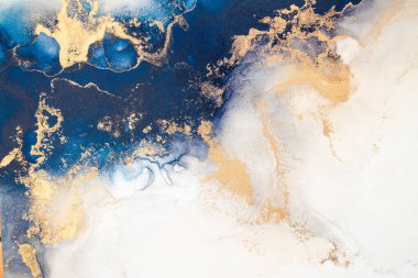 Soyut arkaplan için özgün tablodaki mermer mürekkep soyut sanat. Boyama, ombre alkol mürekkebinin pürüzsüz mermer arkaplan desenini yaratmak için yüksek kaliteli kağıt dokusuna boyanmış. .