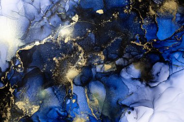 Soyut arkaplan için özgün tablodaki mermer mürekkep soyut sanat. Boyama, ombre alkol mürekkebinin pürüzsüz mermer arkaplan desenini yaratmak için yüksek kaliteli kağıt dokusuna boyanmış. .