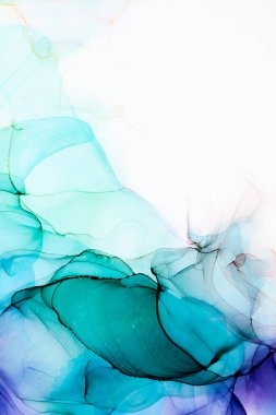 Soyut arkaplan için özgün tablodaki mermer mürekkep soyut sanat. Boyama, ombre alkol mürekkebinin pürüzsüz mermer arkaplan desenini yaratmak için yüksek kaliteli kağıt dokusuna boyanmış. .