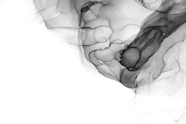 Soyut arkaplan için özgün tablodaki mermer mürekkep soyut sanat. Boyama, ombre alkol mürekkebinin pürüzsüz mermer arkaplan desenini yaratmak için yüksek kaliteli kağıt dokusuna boyanmış. .