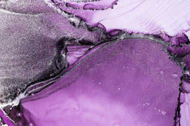 Mermer mürekkep soyut sanatının orijinal resmi. Örnek bir orjinal tablodan yüksek çözünürlüklü fotoğraf. Karargah kağıt dokusuna pürüzsüz mermer desen oluşturmak için soyut resim yapıldı.