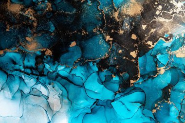 Soyut arkaplan için özgün tablodaki mermer mürekkep soyut sanat. Boyama, ombre alkol mürekkebinin pürüzsüz mermer arkaplan desenini yaratmak için yüksek kaliteli kağıt dokusuna boyanmış. .