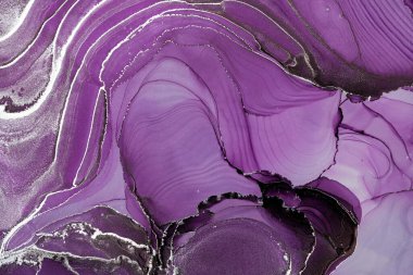 Mermer mürekkep soyut sanatının orijinal resmi. Örnek bir orjinal tablodan yüksek çözünürlüklü fotoğraf. Karargah kağıt dokusuna pürüzsüz mermer desen oluşturmak için soyut resim yapıldı.