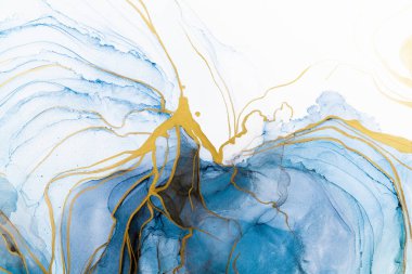 Marble ink abstract art from meticulous original painting abstract background . Painting was painted on high quality paper texture to create smooth marble background pattern of ombre alcohol ink .