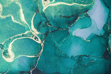 Mermer mürekkep soyut sanatının orijinal resmi. Örnek bir orjinal tablodan yüksek çözünürlüklü fotoğraf. Karargah kağıt dokusuna pürüzsüz mermer desen oluşturmak için soyut resim yapıldı.