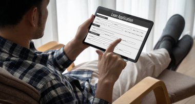 İnternet ağındaki mod dijital bilgi toplama için çevrimiçi kredi başvuru formu