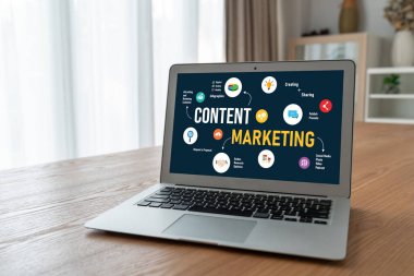Mod çevrimiçi iş ve e-ticaret pazarlama stratejisi için içerik pazarlaması