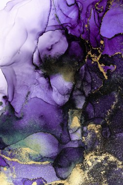 Soyut arkaplan için özgün tablodaki mermer mürekkep soyut sanat. Resim, Kintsuki mürekkep sanatının düz mermer arkaplan desenini yaratmak için yüksek kaliteli kağıt dokusuna boyanmış. .