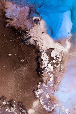 Soyut arkaplan için özgün tablodaki mermer mürekkep soyut sanat. Boyama, ombre alkol mürekkebinin pürüzsüz mermer arkaplan desenini yaratmak için yüksek kaliteli kağıt dokusuna boyanmış. .