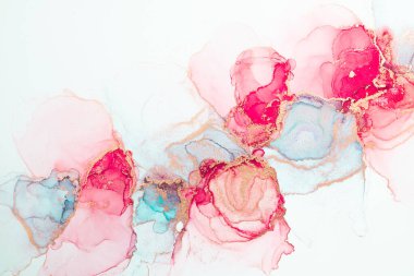 Marble ink abstract art from meticulous original painting abstract background . Painting was painted on high quality paper texture to create smooth marble background pattern of ombre alcohol ink .