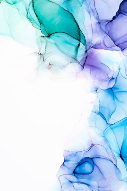 Soyut arkaplan için özgün tablodaki mermer mürekkep soyut sanat. Boyama, ombre alkol mürekkebinin pürüzsüz mermer arkaplan desenini yaratmak için yüksek kaliteli kağıt dokusuna boyanmış. .