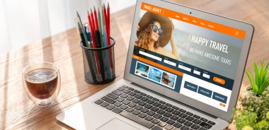 Model arama ve seyahat planlama için internet sitesi uçuş, otel ve tur rezervasyonları için anlaşma ve paket sunuyor