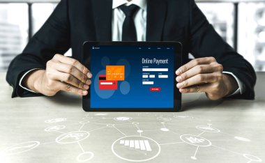 İnternet üzerinden modem para transferi için çevrimiçi ödeme platformu