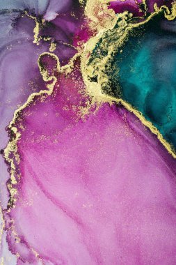 Mermer mürekkep soyut sanatının orijinal resmi. Örnek bir orjinal tablodan yüksek çözünürlüklü fotoğraf. Karargah kağıt dokusuna pürüzsüz mermer desen oluşturmak için soyut resim yapıldı.