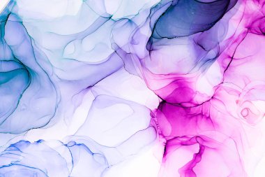 Soyut arkaplan için özgün tablodaki mermer mürekkep soyut sanat. Boyama, ombre alkol mürekkebinin pürüzsüz mermer arkaplan desenini yaratmak için yüksek kaliteli kağıt dokusuna boyanmış. .