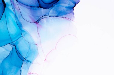 Soyut arkaplan için özgün tablodaki mermer mürekkep soyut sanat. Boyama, ombre alkol mürekkebinin pürüzsüz mermer arkaplan desenini yaratmak için yüksek kaliteli kağıt dokusuna boyanmış. .