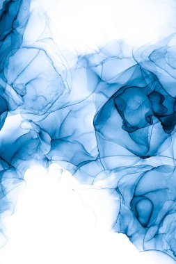 Soyut arkaplan için özgün tablodaki mermer mürekkep soyut sanat. Boyama, ombre alkol mürekkebinin pürüzsüz mermer arkaplan desenini yaratmak için yüksek kaliteli kağıt dokusuna boyanmış. .