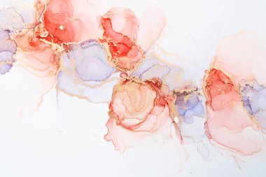 Marble ink abstract art from meticulous original painting abstract background . Painting was painted on high quality paper texture to create smooth marble background pattern of ombre alcohol ink .