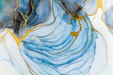 Marble ink abstract art from meticulous original painting abstract background . Painting was painted on high quality paper texture to create smooth marble background pattern of ombre alcohol ink .