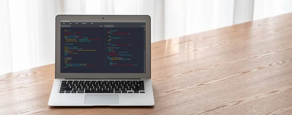 Software Development Programming Computer Screen Modish Application Program Coding — Stock Photo, Image
