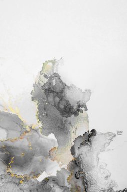 Mermer mürekkep soyut sanatının orijinal resmi. Örnek bir orjinal tablodan yüksek çözünürlüklü fotoğraf. Karargah kağıt dokusuna pürüzsüz mermer desen oluşturmak için soyut resim yapıldı.