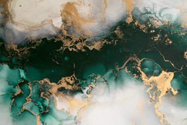 Soyut arkaplan için özgün tablodaki mermer mürekkep soyut sanat. Boyama, ombre alkol mürekkebinin pürüzsüz mermer arkaplan desenini yaratmak için yüksek kaliteli kağıt dokusuna boyanmış. .