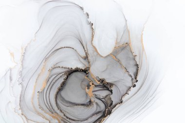 Marble ink abstract art from meticulous original painting abstract background . Painting was painted on high quality paper texture to create smooth marble background pattern of ombre alcohol ink .