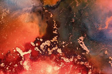 Enfes orjinal resmin mermer mürekkep sanatının soyut arkaplanını yakmak. Boyama, ombre alkol mürekkebinin pürüzsüz mermer arkaplan desenini yaratmak için yüksek kaliteli kağıt dokusuna boyanmış. .