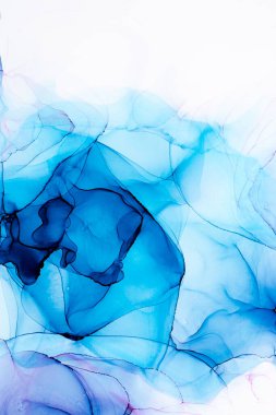 Soyut arkaplan için özgün tablodaki mermer mürekkep soyut sanat. Boyama, ombre alkol mürekkebinin pürüzsüz mermer arkaplan desenini yaratmak için yüksek kaliteli kağıt dokusuna boyanmış. .