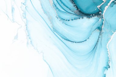 Marble ink abstract art from meticulous original painting abstract background . Painting was painted on high quality paper texture to create smooth marble background pattern of ombre alcohol ink .