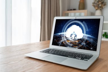 Mod uzak çalışma ve kişisel veri depolama için bulut hesaplama yazılımı