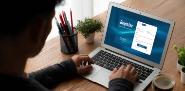 İnternet sitesinde mod form doldurmak için çevrimiçi kayıt formu