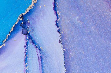 Mermer mürekkep soyut sanatının orijinal resmi. Örnek bir orjinal tablodan yüksek çözünürlüklü fotoğraf. Karargah kağıt dokusuna pürüzsüz mermer desen oluşturmak için soyut resim yapıldı.