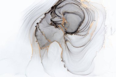 Marble ink abstract art from meticulous original painting abstract background . Painting was painted on high quality paper texture to create smooth marble background pattern of ombre alcohol ink .