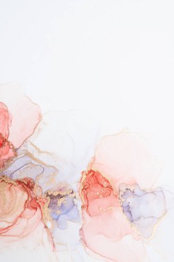 Marble ink abstract art from meticulous original painting abstract background . Painting was painted on high quality paper texture to create smooth marble background pattern of ombre alcohol ink .