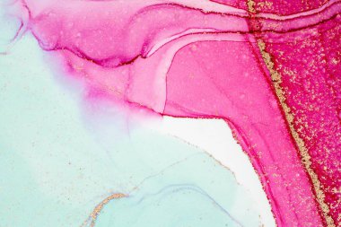 Mermer mürekkep soyut sanatının orijinal resmi. Örnek bir orjinal tablodan yüksek çözünürlüklü fotoğraf. Karargah kağıt dokusuna pürüzsüz mermer desen oluşturmak için soyut resim yapıldı.