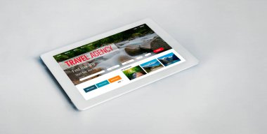 Model arama ve seyahat planlama için internet sitesi uçuş, otel ve tur rezervasyonları için anlaşma ve paket sunuyor