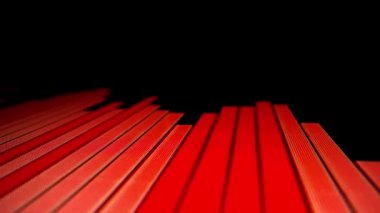LED ekranda kapanış makro çekim hareketi, düşen borsa grafiği ekonomik krizi, azalan eğilim kırmızı düşüş göstergesi ve kar kaybı. Finansal kriz piyasa dengesizliğine yol açtı.
